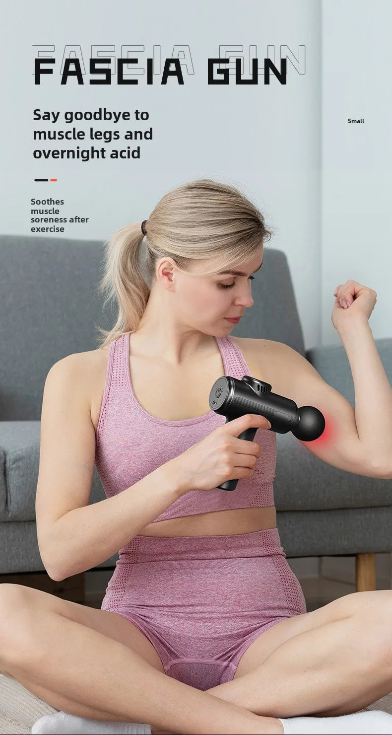 USB Mini Massage Gun – Portable Muscle Relaxation & Fascia Relief for Fitness & Recovery
