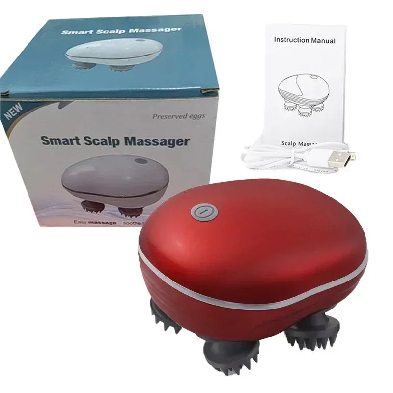 Electric Scalp & Body Massager – Red Light Therapy for Stress Relief & Muscle Relaxation