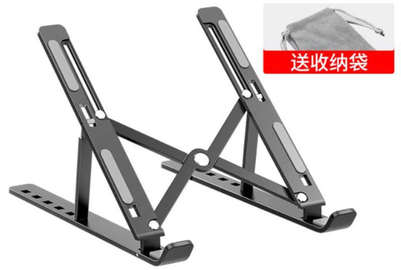 Adjustable Aluminum Laptop Stand – Foldable, Portable & Non-Slip for Ergonomic Workspace