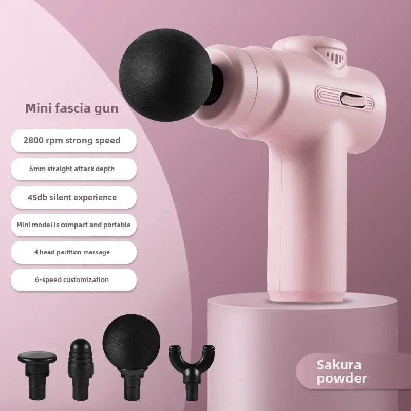 USB Mini Massage Gun – Portable Muscle Relaxation & Fascia Relief for Fitness & Recovery