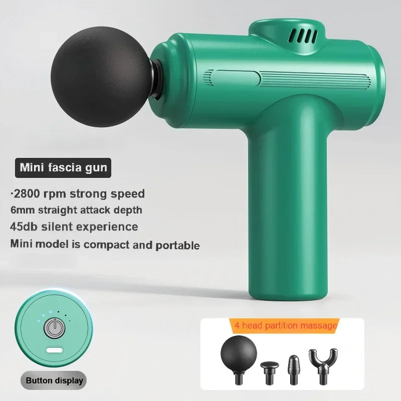 USB Mini Massage Gun – Portable Muscle Relaxation & Fascia Relief for Fitness & Recovery