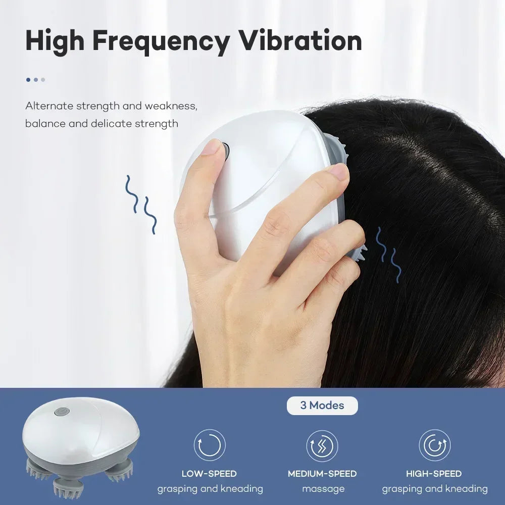 Electric Scalp & Body Massager – Red Light Therapy for Stress Relief & Muscle Relaxation