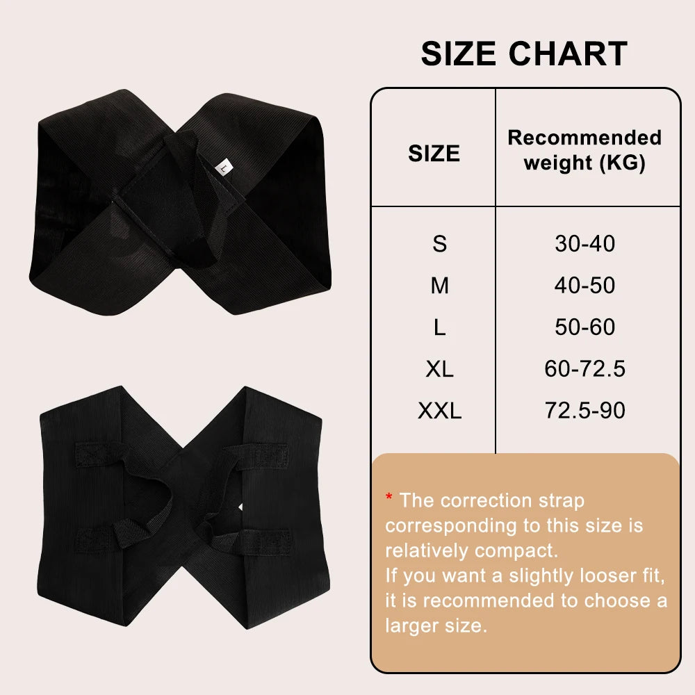 Back Posture Corrector – Adjustable Clavicle & Spine Support Belt for Upper Back, Shoulder, and Lumbar Alignment (Unisex)