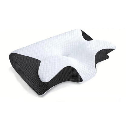 Butterfly Memory Foam Neck Pillow – Slow Rebound Orthopedic Support for Sleep & Cervical Relief