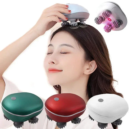 Electric Scalp & Body Massager – Red Light Therapy for Stress Relief & Muscle Relaxation