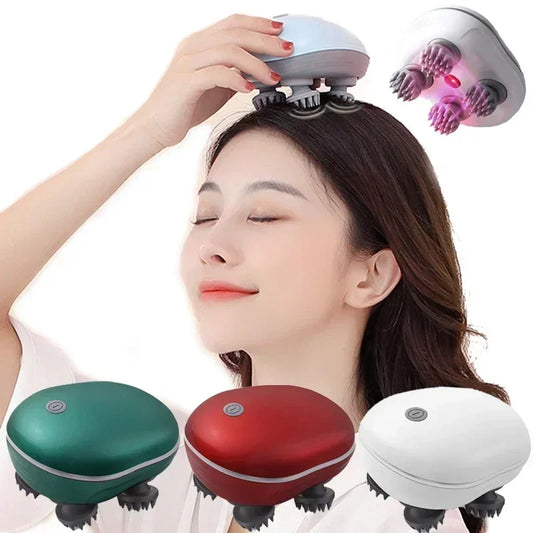 Electric Scalp & Body Massager – Red Light Therapy for Stress Relief & Muscle Relaxation